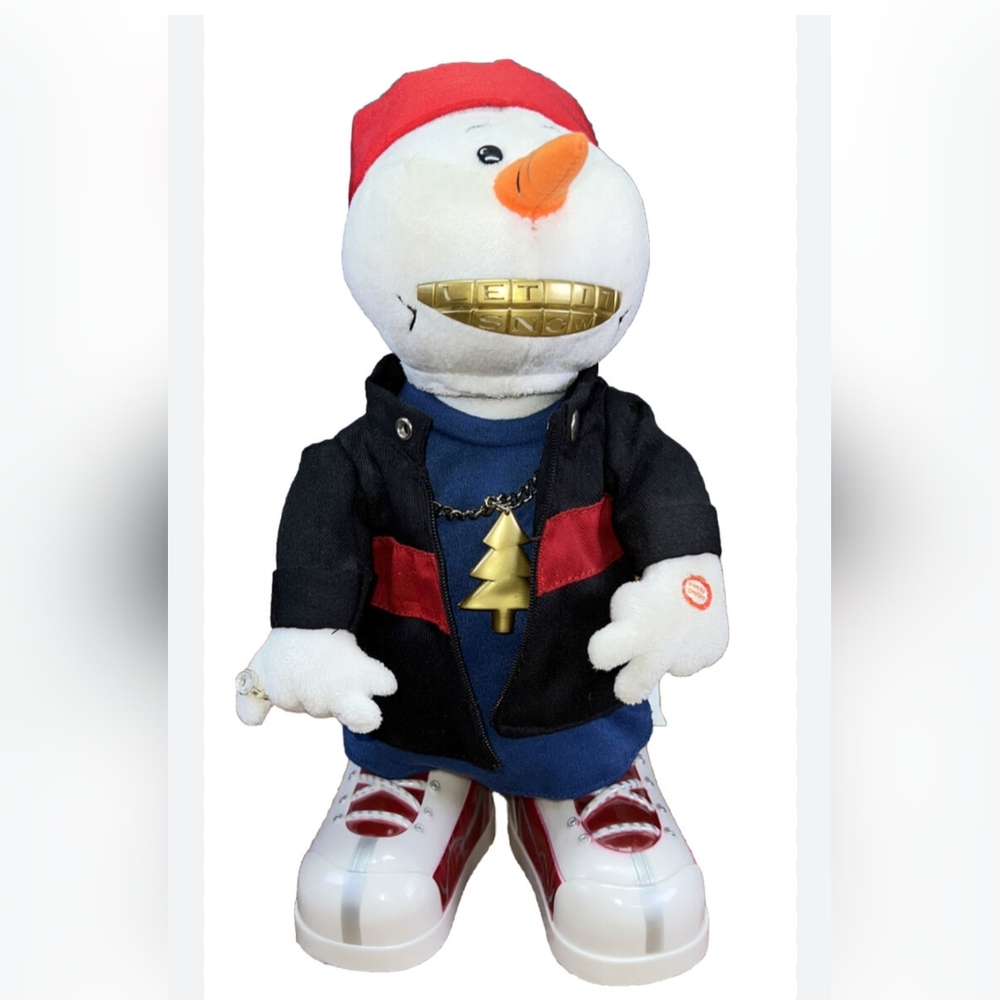 GEMMY* Rappin' Snowman 12" 4  AA batt incl., fully operational, lights up dances
